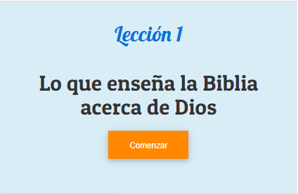 1 LO QUE ENSEÑA LA BILIA ACERCA DE DIOS
